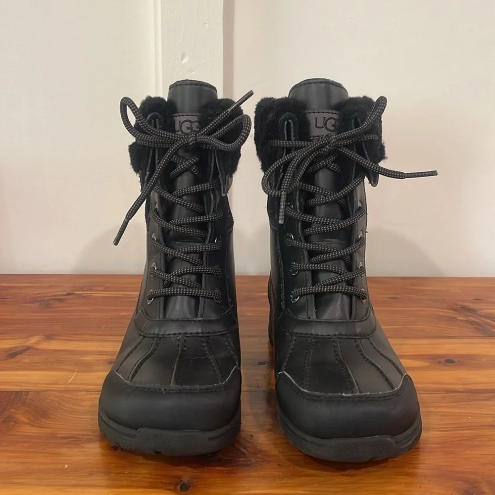 UGG Butte II CWR Black Waterproof Boots
